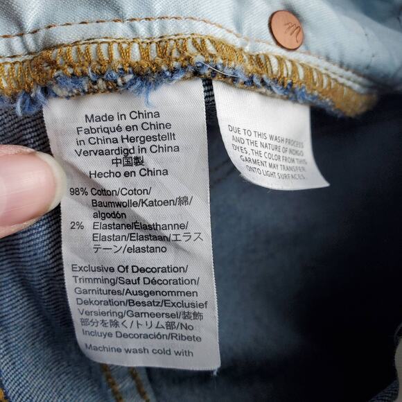 Madewell Women's High-Rise Denim Cutoff Jean Shorts Size 26 - Picture 6 of 7